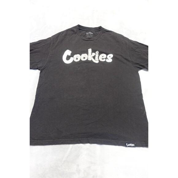 Cookies Mens Size XL Black Graphic Print Logo Crew Neck T Shirt - Picture 1 of 7
